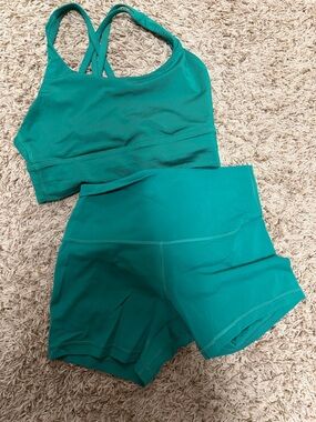 lululemon align 4’ and energy bra set